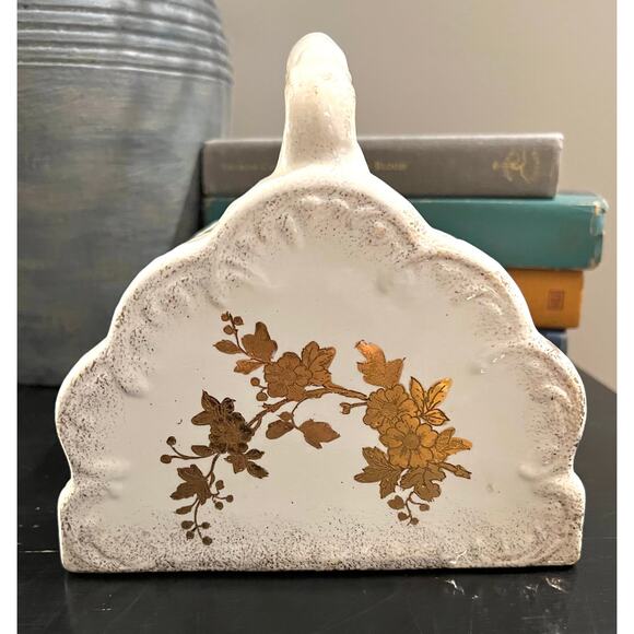 Antique Ludwig Wessel Imperial Bonn Cheese Cover Cone Cloche Embossed Gold